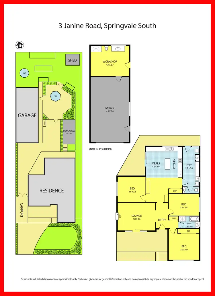 Floorplan of Homely house listing, 3 Janine Road, Springvale South VIC 3172