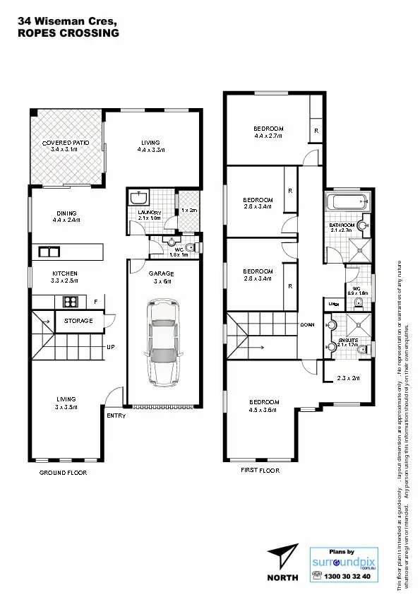 Floorplan of Homely house listing, 34 Wiseman Circuit, Ropes Crossing NSW 2760