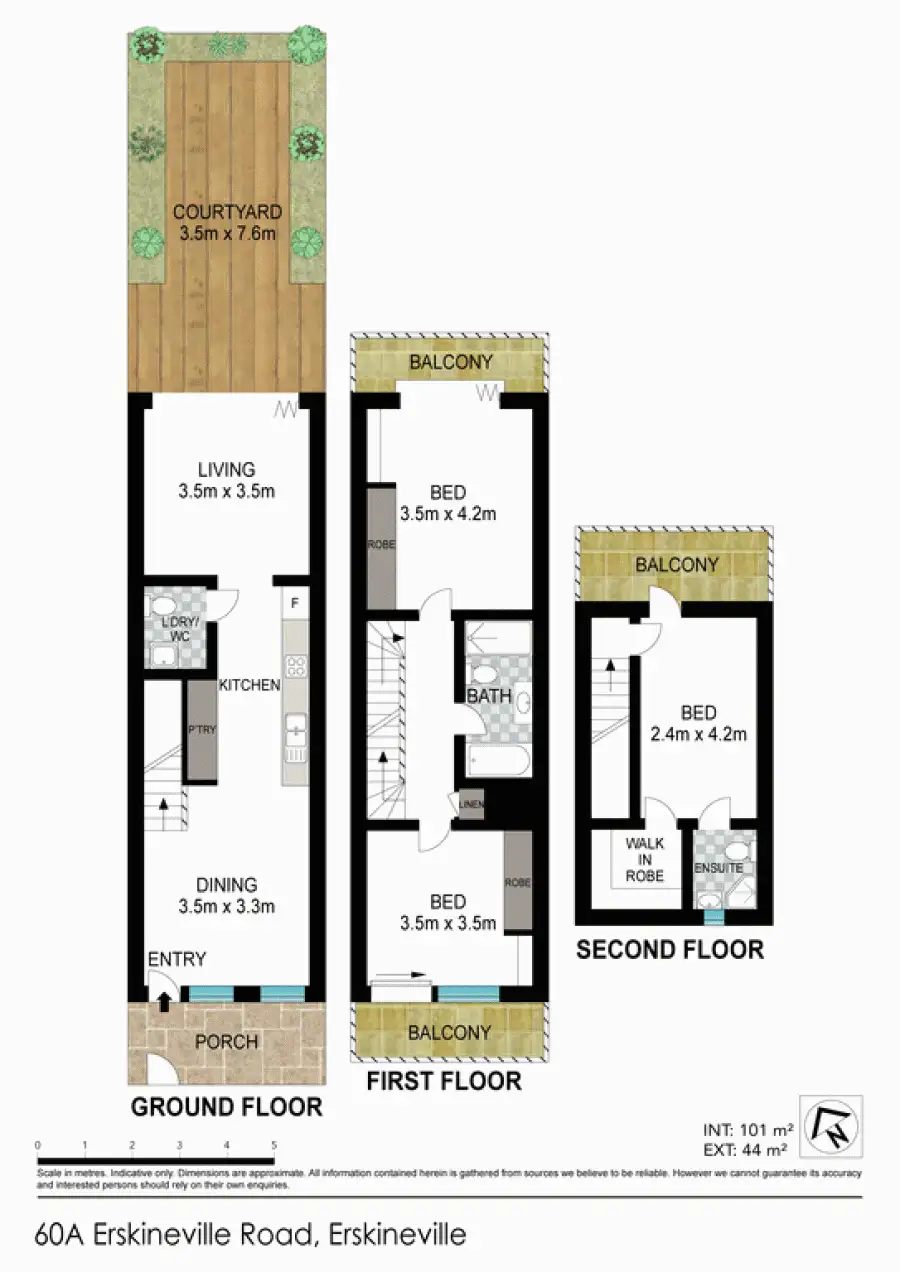 Floorplan of Homely house listing, 58 Erskienville Road, Erskineville NSW 2043