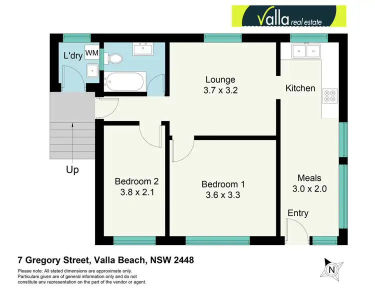 Floorplan of Homely house listing, 7 Gregory Street, Valla Beach NSW 2448
