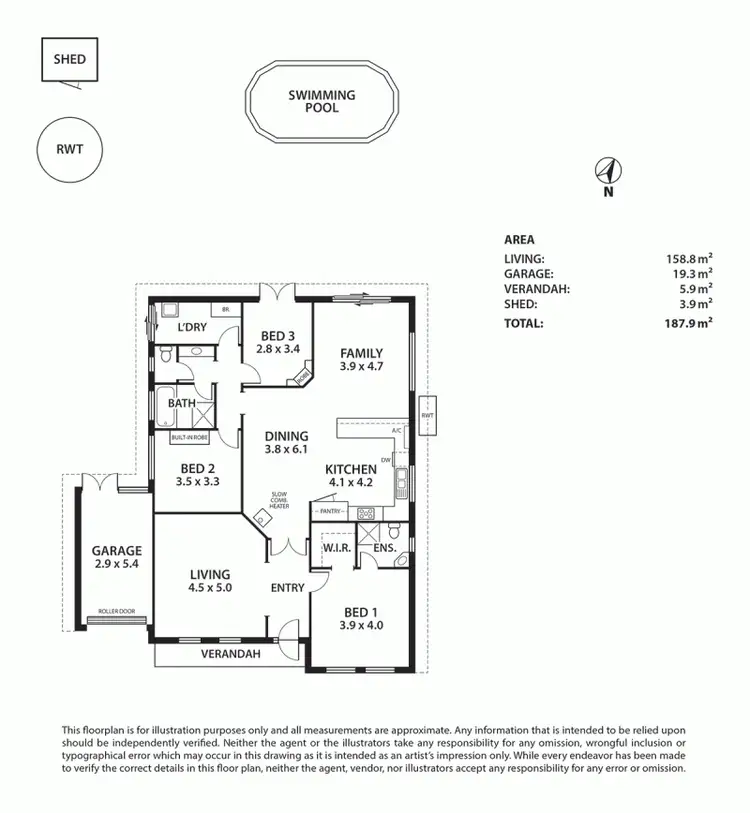 Floorplan of Homely house listing, 7 Dunn Street, Bridgewater SA 5155