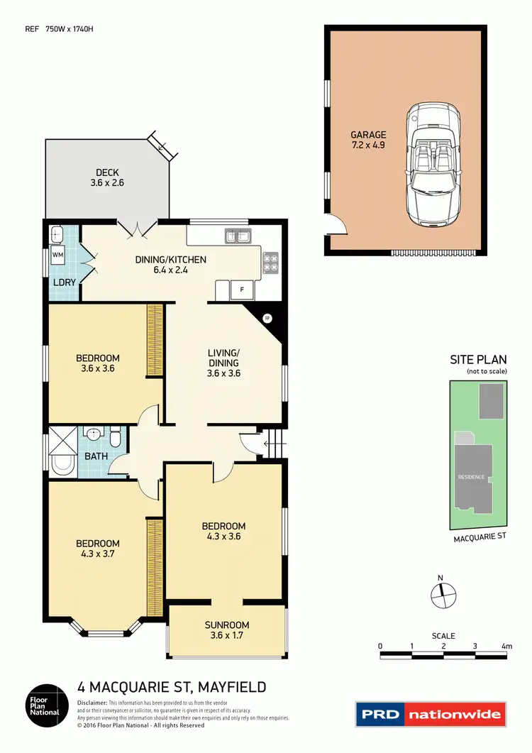 Floorplan of Homely house listing, 4 Macquarie Street, Mayfield NSW 2304