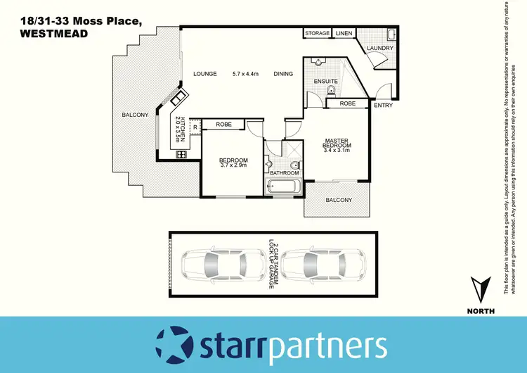 Floorplan of Homely unit listing, 18/31-33 Moss Place, Westmead NSW 2145