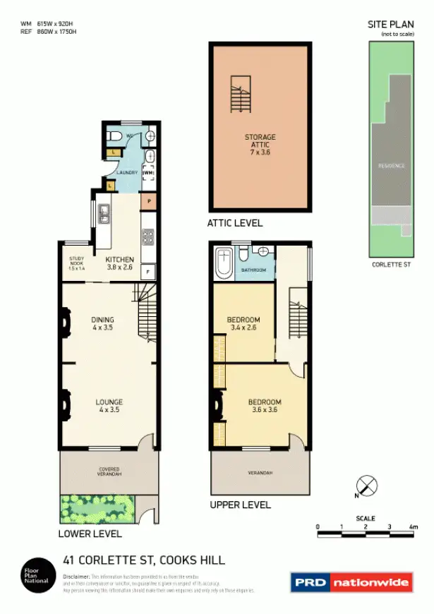 Floorplan of Homely house listing, 41 Corlette Street, Cooks Hill NSW 2300