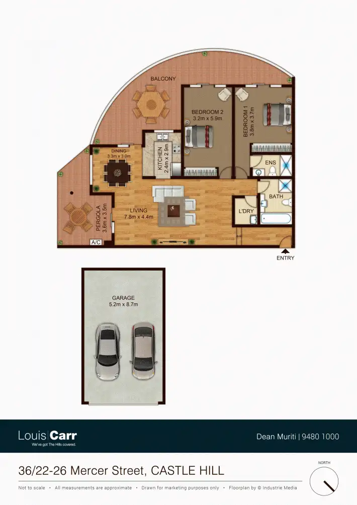Floorplan of Homely apartment listing, 36/22-26 Mercer Street, Castle Hill NSW 2154
