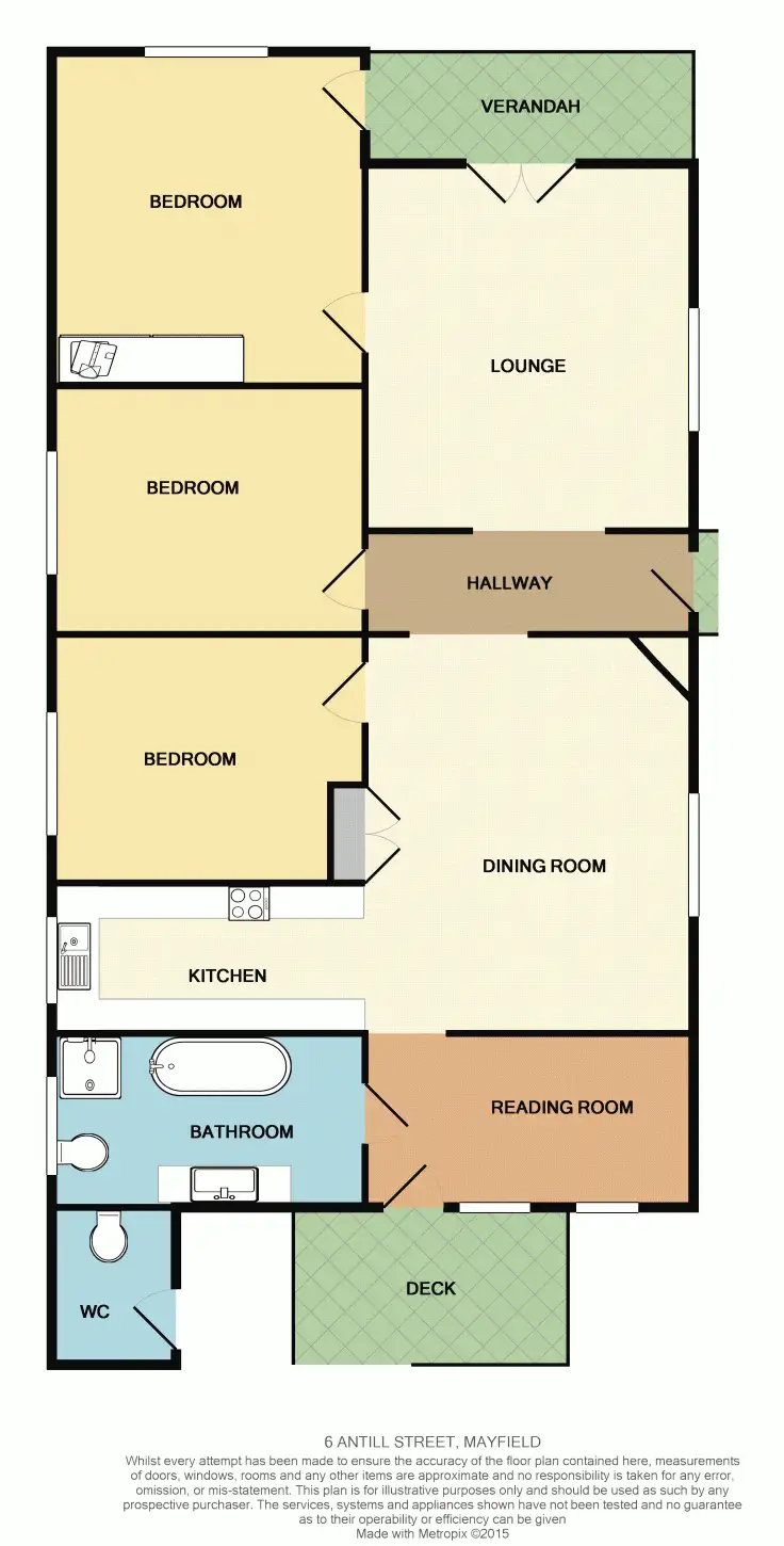 Floorplan of Homely house listing, 6 Antill, Mayfield NSW 2304