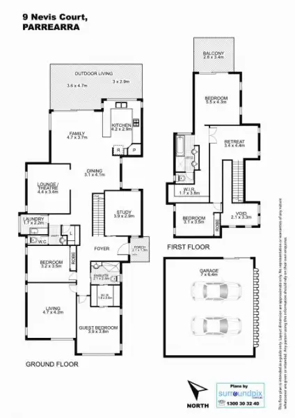 Floorplan of Homely house listing, 9 Nevis Court, Parrearra QLD 4575