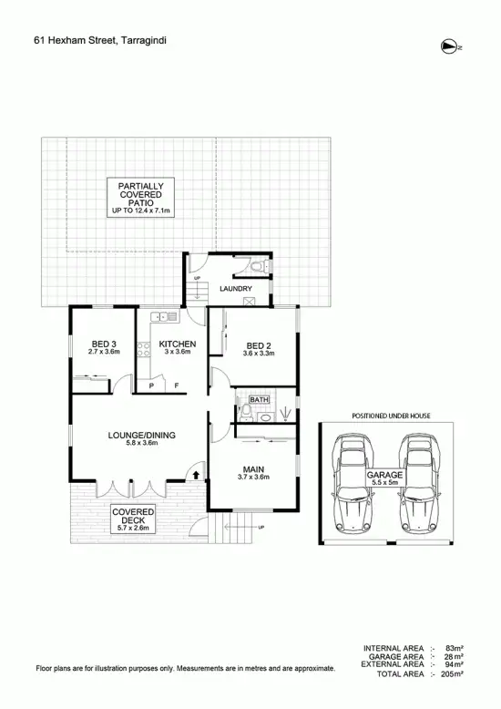 Floorplan of Homely house listing, 61 Hexham, Tarragindi QLD 4121