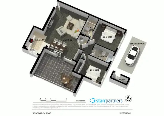 Floorplan of Homely unit listing, 10/35-37 Darcy Road, Westmead NSW 2145