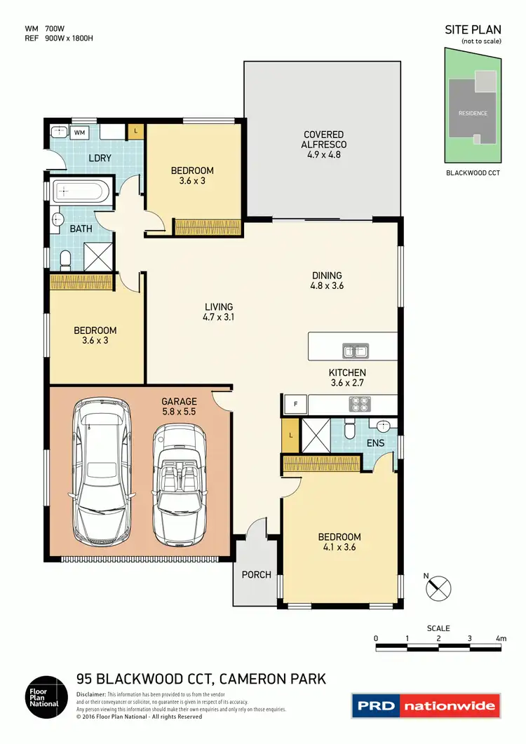 Floorplan of Homely house listing, 95 Blackwood Circuit, Cameron Park NSW 2285