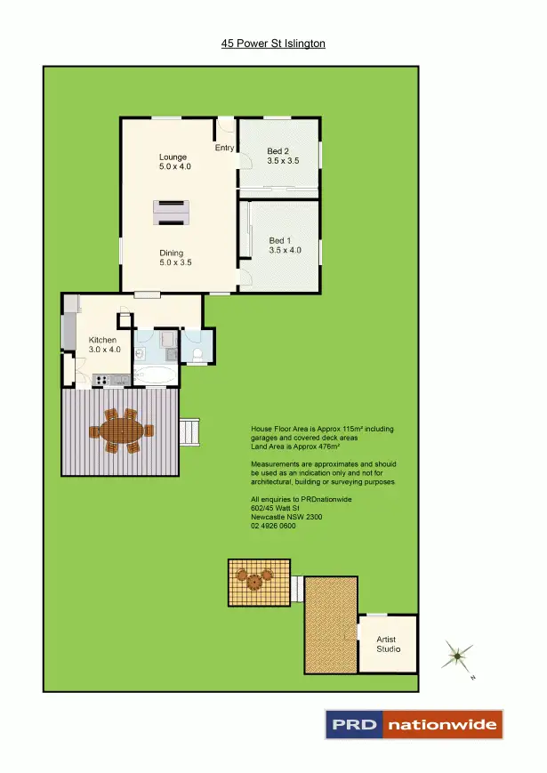 Floorplan of Homely house listing, 45 Power Street, Islington NSW 2296