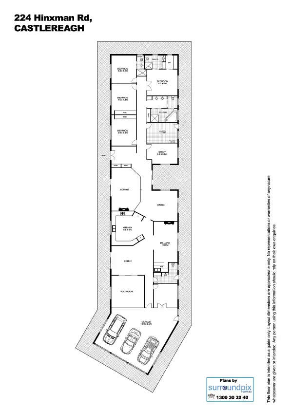 Floorplan of Homely rural property listing, 224 Hinxman Road, Castlereagh NSW 2749