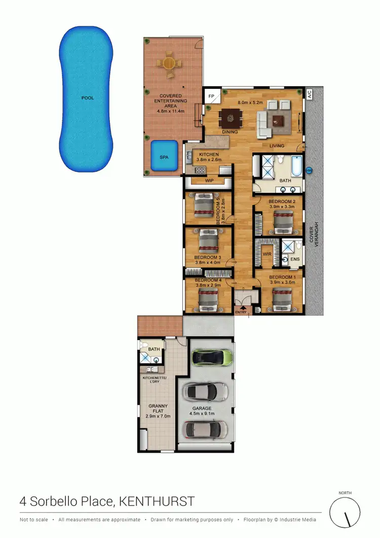 Floorplan of Homely house listing, 4 Sorbello Place, Kenthurst NSW 2156