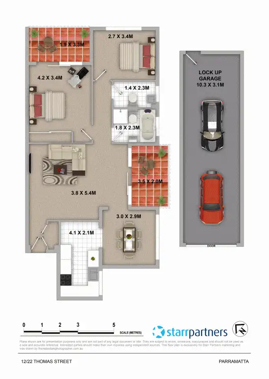 Floorplan of Homely unit listing, 12/22 Thomas Street, Parramatta NSW 2150