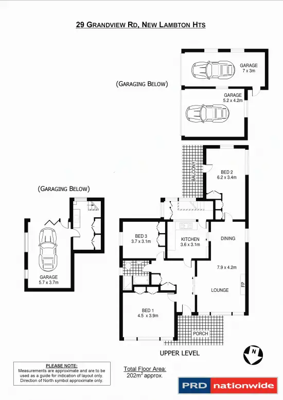 Floorplan of Homely house listing, 29 Grandview Rd, New Lambton Heights NSW 2305