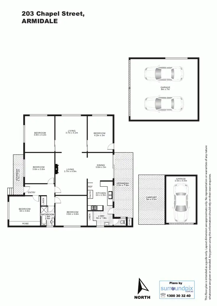Floorplan of Homely house listing, 203 Chapel Street, Armidale NSW 2350