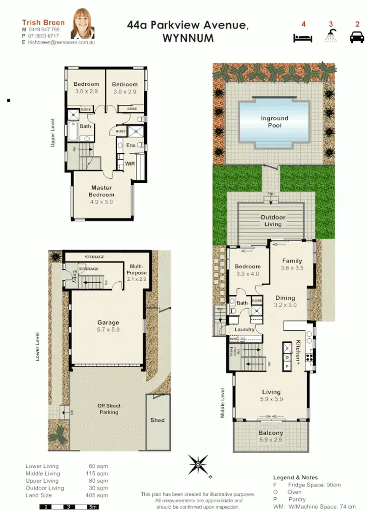 Floorplan of Homely house listing, 44a Parkview Ave, Wynnum QLD 4178