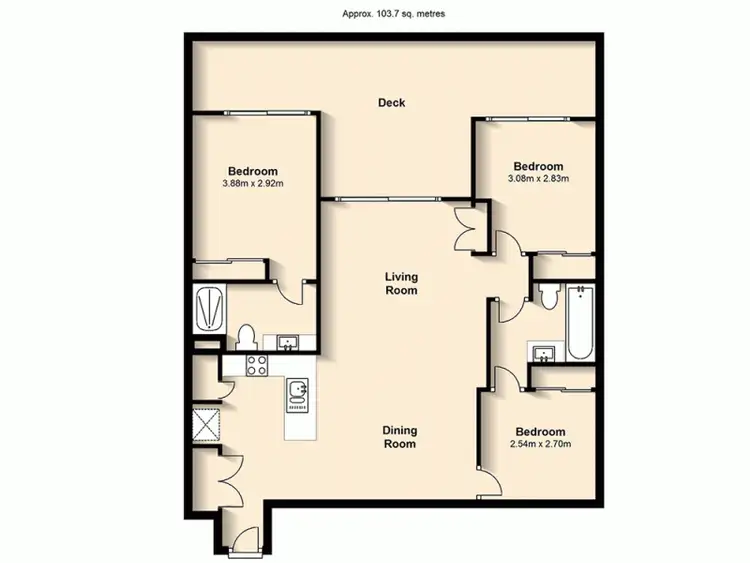 Floorplan of Homely unit listing, 503/17 Felix Street, Lutwyche QLD 4030