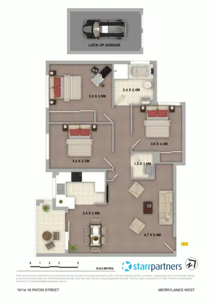 Floorplan of Homely unit listing, 10/14-16 Paton Street, Merrylands NSW 2160