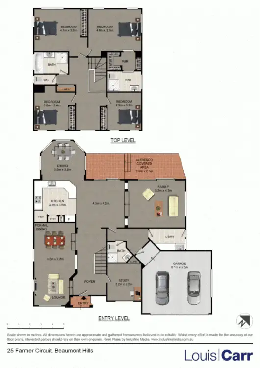 Floorplan of Homely house listing, 25 Farmer Circuit, Beaumont Hills NSW 2155