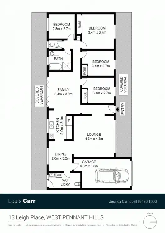 Floorplan of Homely house listing, 13 Leigh Place, West Pennant Hills NSW 2125