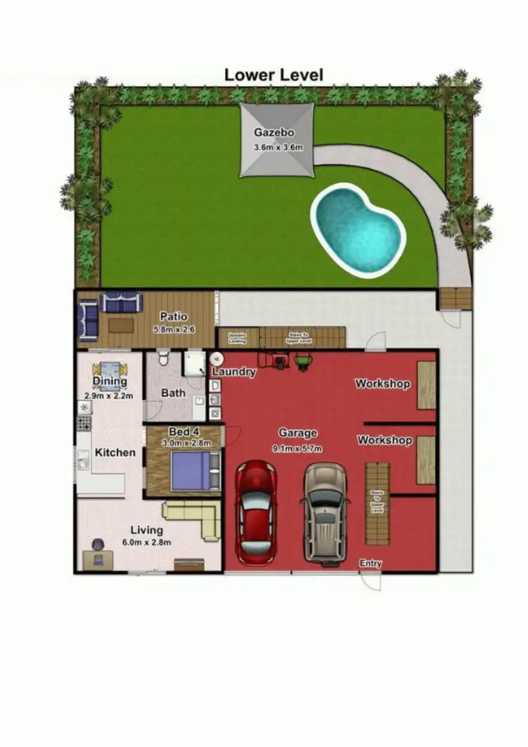 Floorplan of Homely house listing, 6 Baway Close, Caravonica QLD 4878