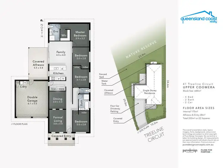 Floorplan of Homely house listing, 41 Treeline Circuit, Upper Coomera QLD 4209