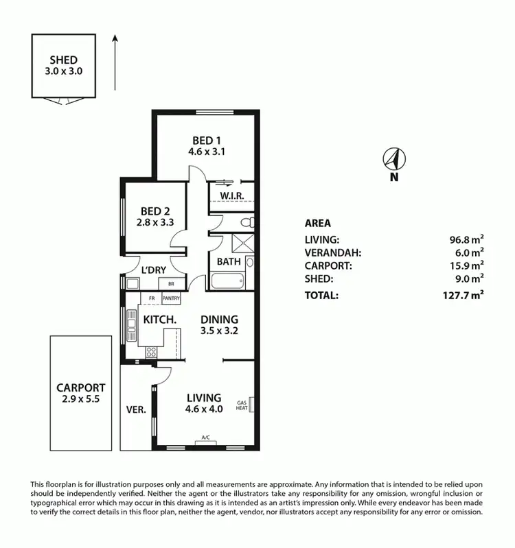 Floorplan of Homely unit listing, 7/95 North Terrace, Littlehampton SA 5250