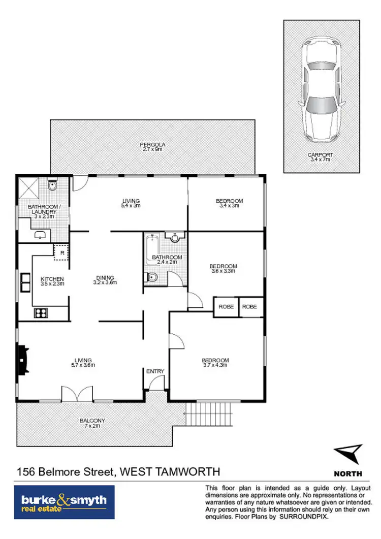Floorplan of Homely house listing, 156 Belmore Street, Tamworth NSW 2340