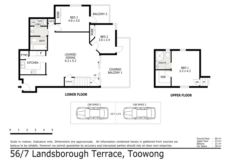 Floorplan of Homely unit listing, 56/7 Landsborough Tce, Toowong QLD 4066