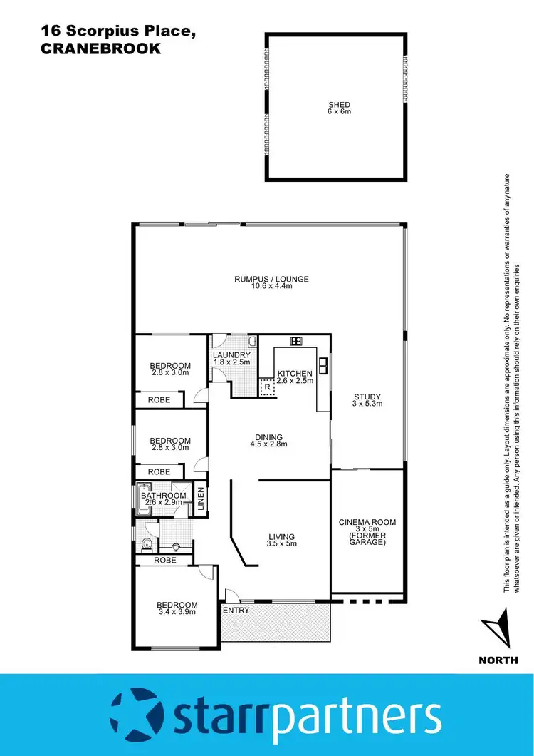 Floorplan of Homely house listing, 16 Scorpius Pl, Cranebrook NSW 2749