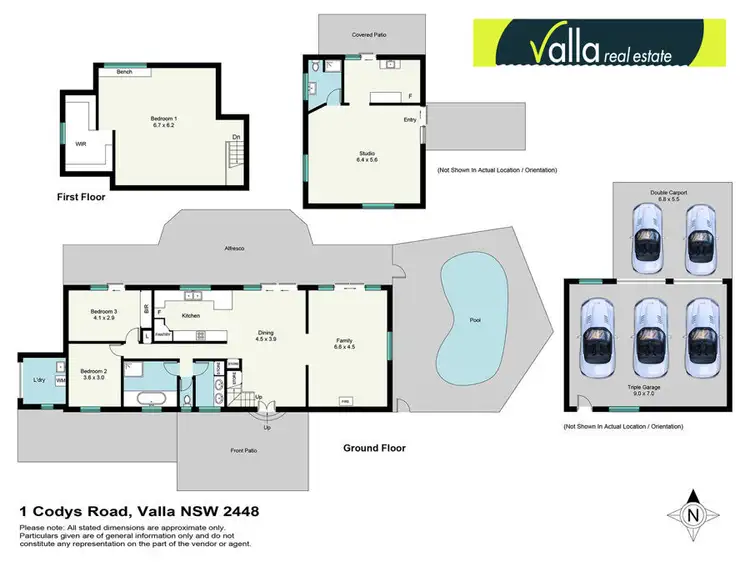 Floorplan of Homely rural property listing, 1 Codys Road, Valla NSW 2448