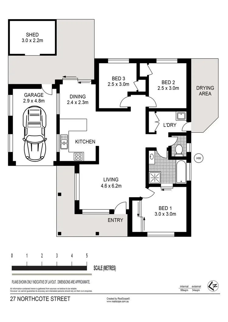 Floorplan of Homely house listing, 27 Northcote Street, Brighton QLD 4017