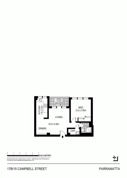 Floorplan of Homely unit listing, 17b/15 Campbell Street, Parramatta NSW 2150