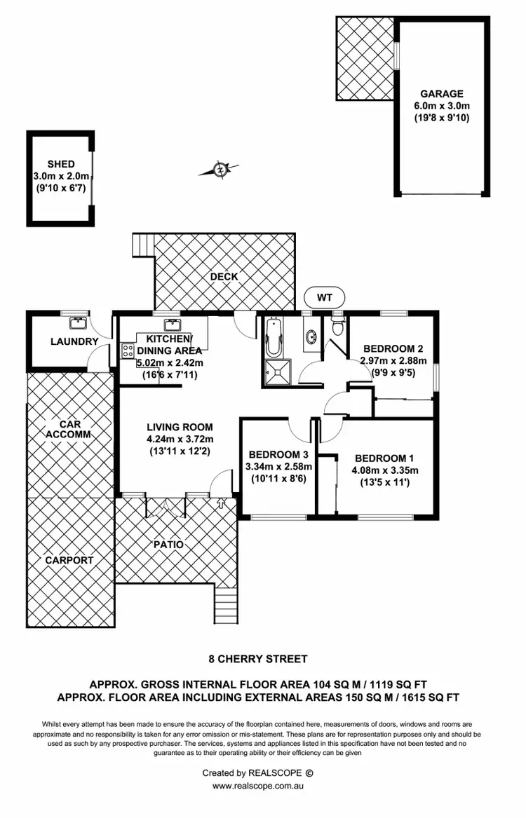 Floorplan of Homely house listing, 8 Cherry Street, Brighton QLD 4017