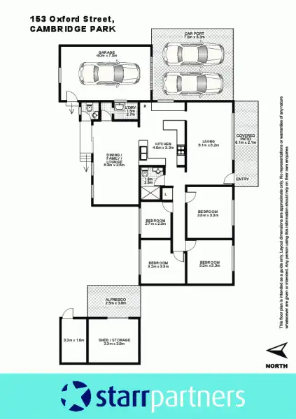 Floorplan of Homely house listing, 153 Oxford Street, Cambridge Park NSW 2747