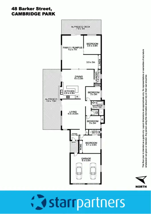 Floorplan of Homely house listing, 48 Barker Street, Cambridge Park NSW 2747