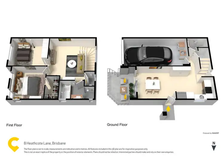 Floorplan of Homely townhouse listing, 8 Heathcote Lane, Fitzgibbon QLD 4018