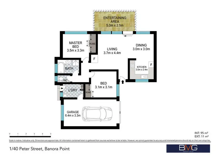 Floorplan of Homely semi-detached listing, 1/40 Peter Street, Banora Point NSW 2486