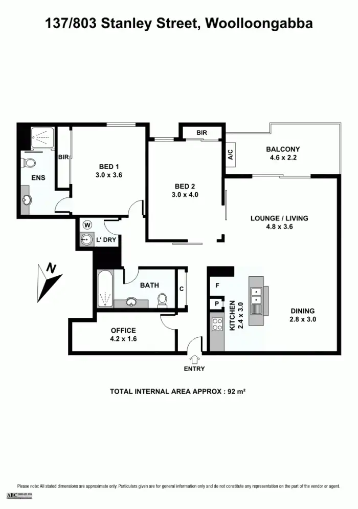 Floorplan of Homely unit listing, 137/803 Stanley Street, Woolloongabba QLD 4102