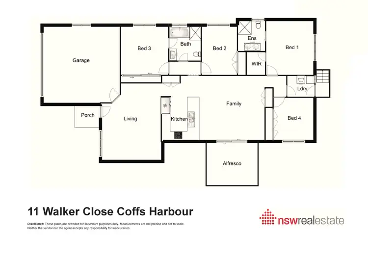 Floorplan of Homely house listing, 11 Walker Close, Coffs Harbour NSW 2450