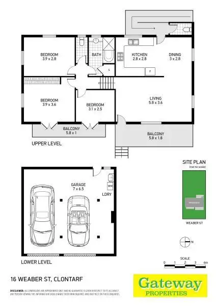 Floorplan of Homely house listing, 16 WEABER ST, Clontarf QLD 4019