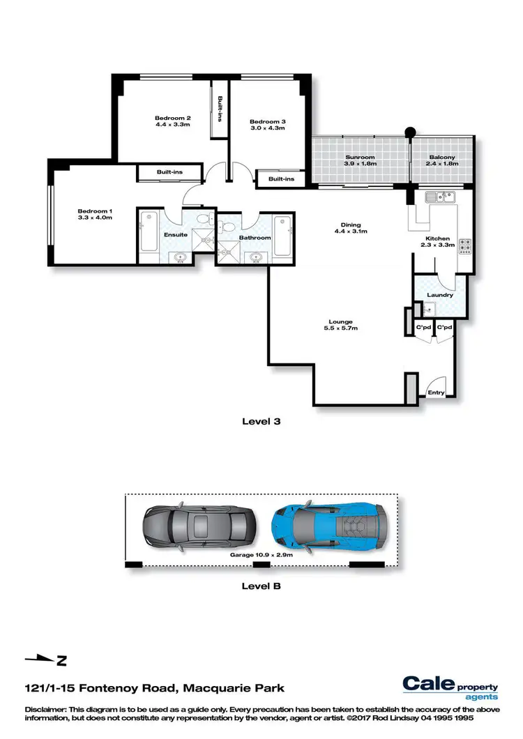 Floorplan of Homely apartment listing, 121/1-15 Fontenoy Road, Macquarie Park NSW 2113