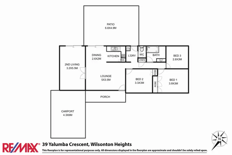 Floorplan of Homely house listing, 39 Yalumba Crescent, Wilsonton QLD 4350