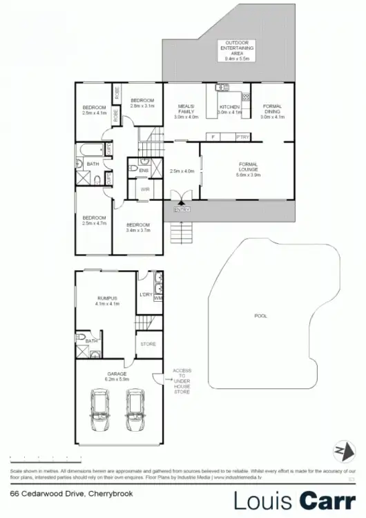 Floorplan of Homely house listing, 66 Cedarwood Drive, Cherrybrook NSW 2126