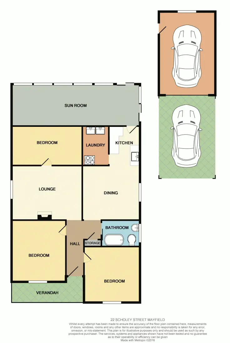 Floorplan of Homely house listing, 22 Scholey Street, Mayfield NSW 2304