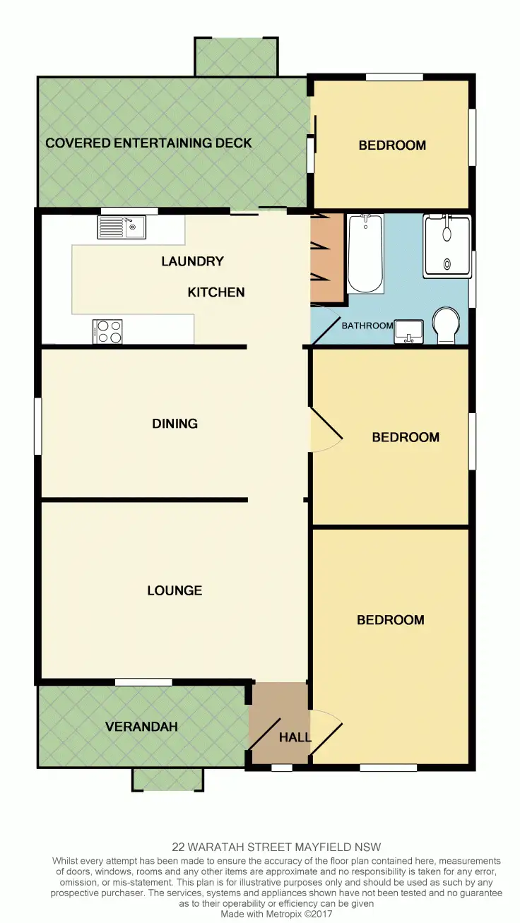 Floorplan of Homely house listing, 22 Waratah Street, Mayfield NSW 2304