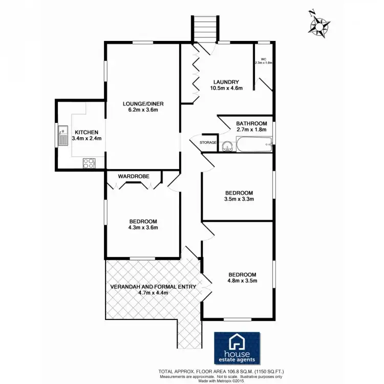 Floorplan of Homely house listing, 1 Queen Street, Kingsthorpe QLD 4400