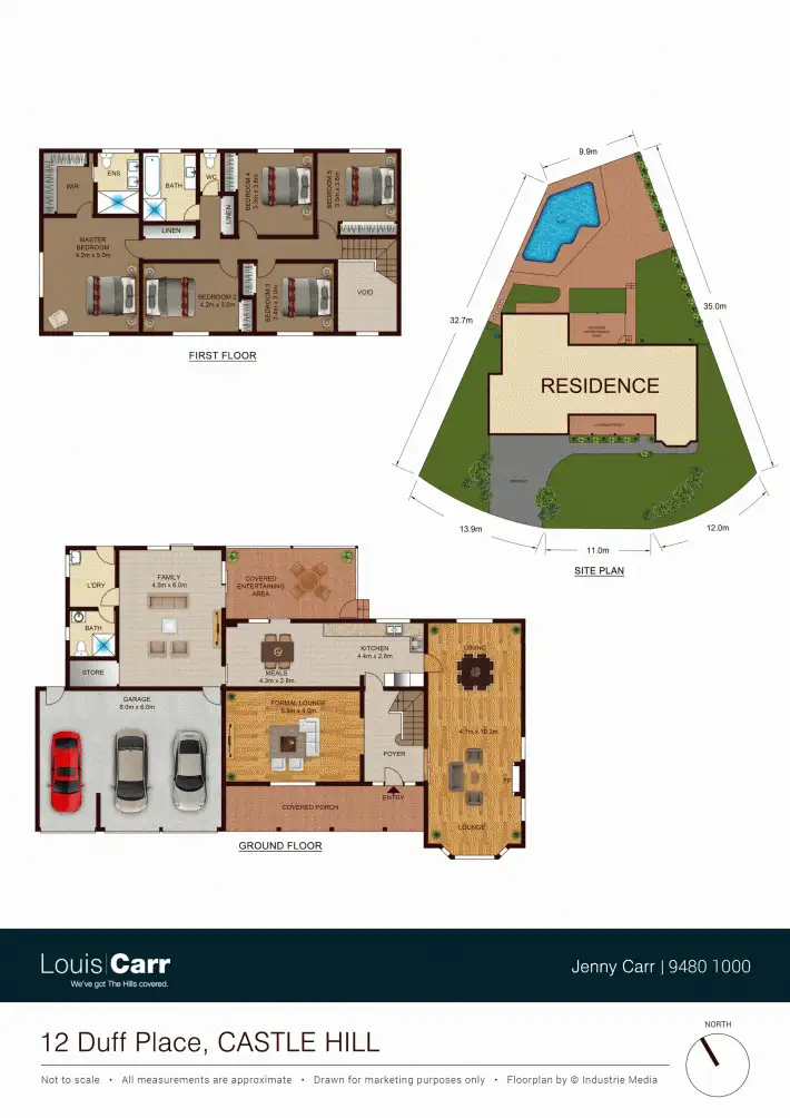 Floorplan of Homely house listing, 12 Duff Place, Castle Hill NSW 2154