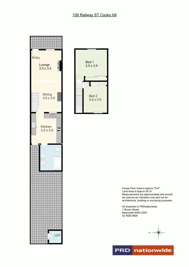 Floorplan of Homely house listing, 108 Railway Street, Cooks Hill NSW 2300